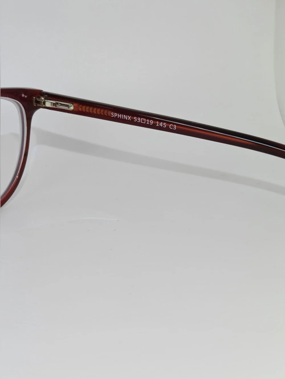 Sphinx. Women's Burgundy Rose Cat-Eye Eyeglass Frames.